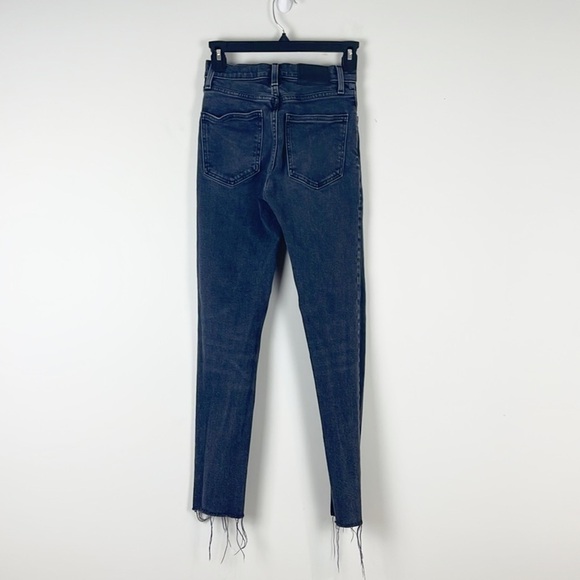 Denim forum yoko high rise slim frayed hem size 23 - Picture 3 of 11